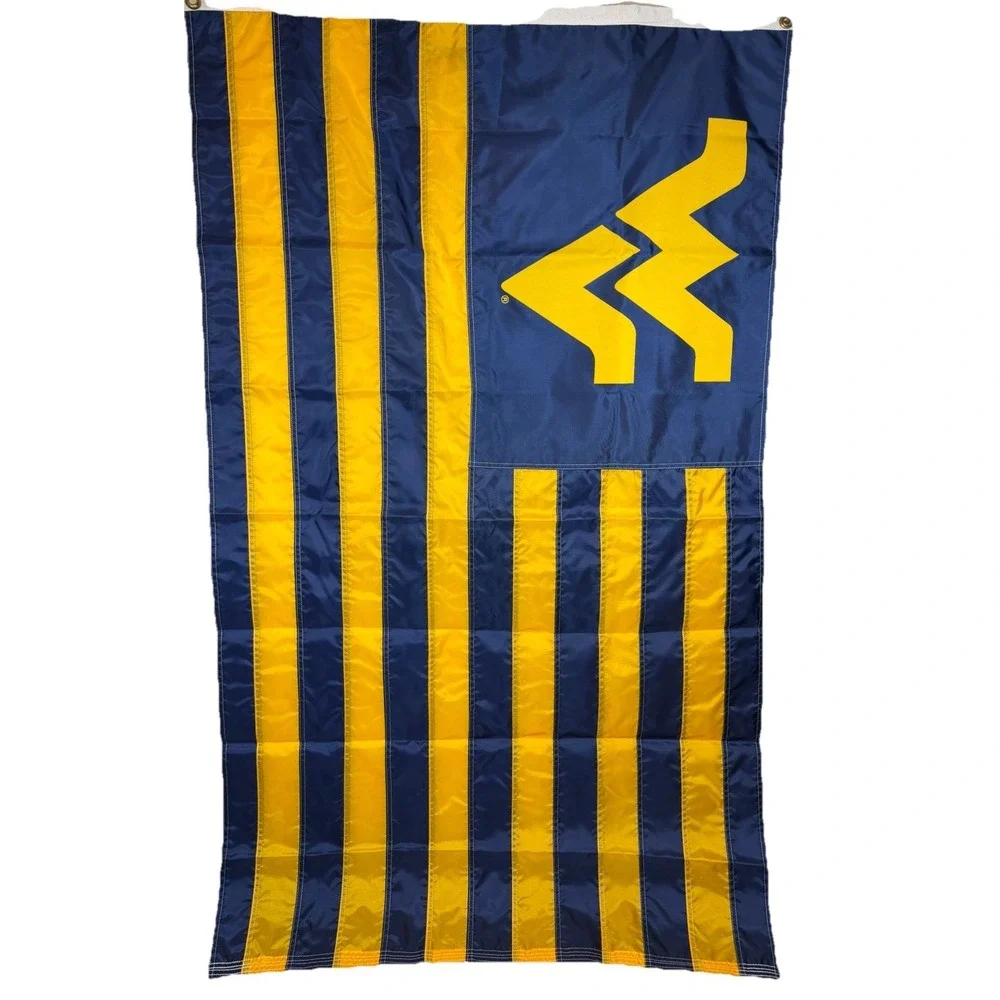 UNIVERSITY OF WEST VIRGINIA MOUNTAINEERS 3'X5' BANNER FLAG